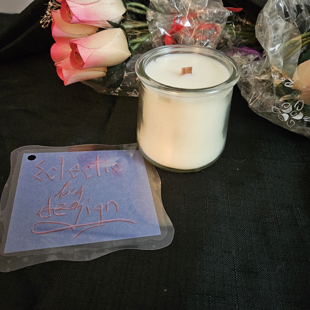 Luxury Hand-Poured Wood Wick Candle | Organic Coco-Apricot Hemp Wax